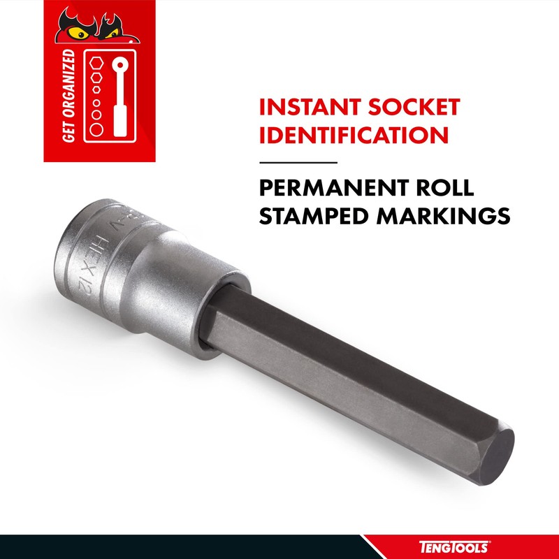 Teng Tools 19MM 3/4 Inch Drive Metric Hex Chrome Vanadium