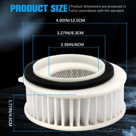 Yerbay Air Filter for Yamaha XVS650 XVS400 V-STAR Drag Star Silverado Midnight 1996-2016 4TR-14451-00-00