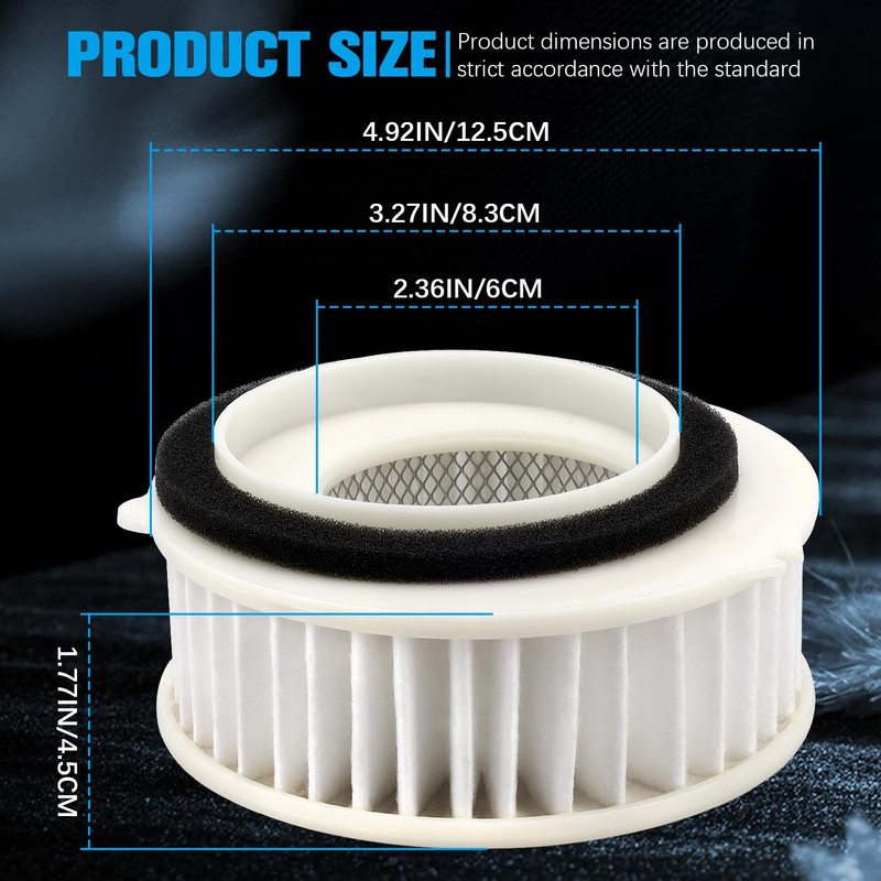 Yerbay Air Filter for Yamaha XVS650 XVS400 V-STAR Drag Star