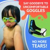 Frogglez Youth Wide View Anti-Fog Crystal Clear Swim Goggle Mask