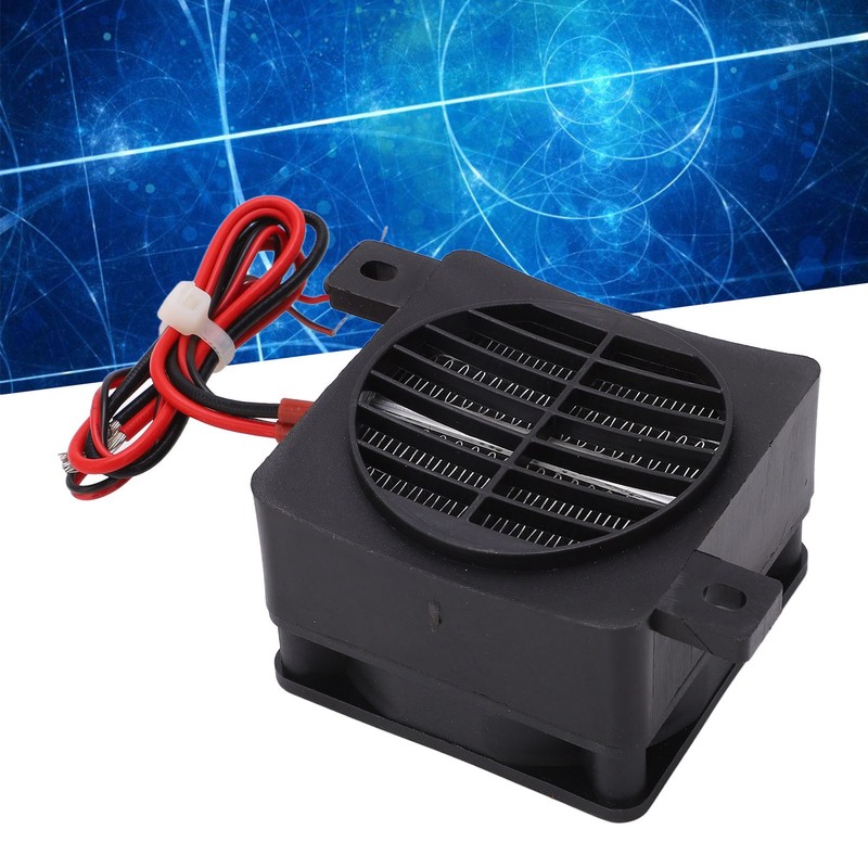 PTC Fan Heater DC12V 50W Constant Temp Heating Insulated Mini