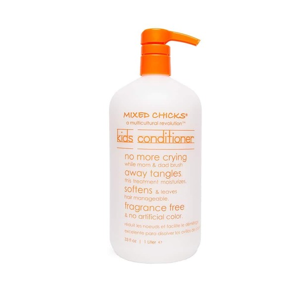 Mixed Chicks Gentle Kids Conditioner with Safflower Seed Oil for Soft & Manageable Hair, 33 fl.oz