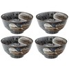 Set of 4 Japanese soup bowls TENMOKU Japanese soup bowl