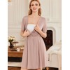 Ekouaer Nursing Nightgown 3 in 1 Labor/Delivery/Hospital Gown Maternity Dress