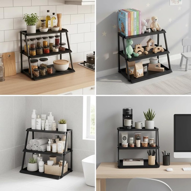 WWN 3-Tier Candy Display - Multi-Functional Counter Snack & Chip