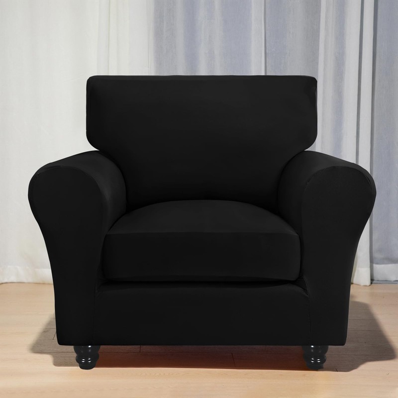 SearchI Fundas de Sofá Extensibles, Funda para Sillón de 2