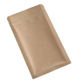 QQ Studio QuickQlick™ Kraft Mylar Heat Sealable Bags (100 Pack) (Brown Ziplock, 5.1" x 8.3" (13 cm x 21 cm))