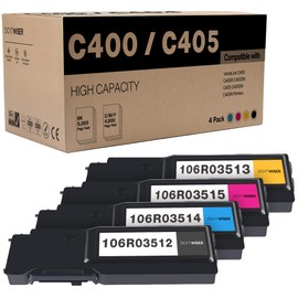 Do it Wiser VersaLink C400/C405 Toner Bundle High Capacity 106R03512 106R03513 106R03514 106R03515 4-Color Set Replacement for Xerox VersaLink C400 C405 C400D C400DN C405DN C405N Printer