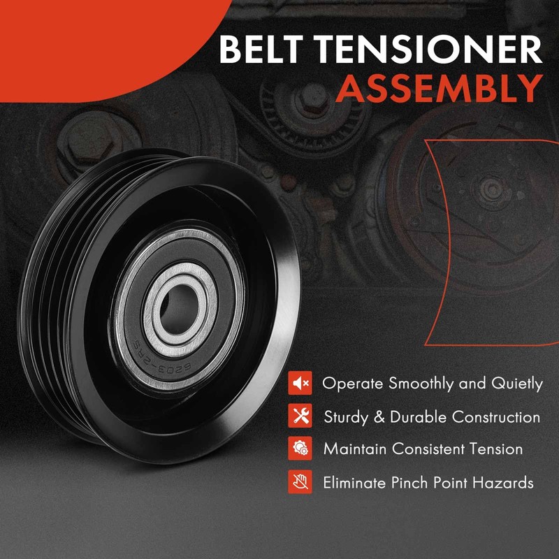 A-Premium Belt Idler Pulley Compatible with Toyota Tacoma 1995-2004, Tundra