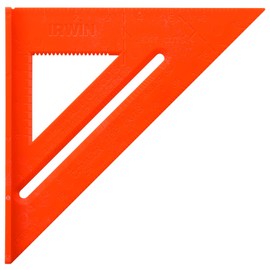 IRWIN Tools Rafter Square, Hi-Vis, 8-Inch (1794466), Orange