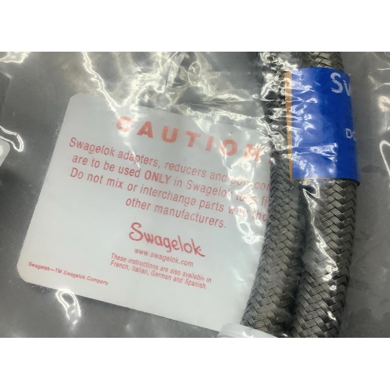 Swagelok SS-6BHT-48 PTFE-Lined 3/8in Stainless Steel Braided Hose (B575)