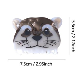 Novelty Bank Beaver Hair Clip,Acetate Claw Clips,Cute Hair Clips for Women,Otter Claw Clip