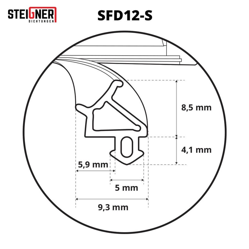 Window Seal Plastic Window SFD Type HOLK Chamber Hollow Draught