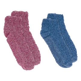 Dr. Scholl's Women's 2 Pack Soothing Spa Low Cut Lavender + Vitamin E Socks with Silicone Treads, Pink, Shoe Size: 4-10