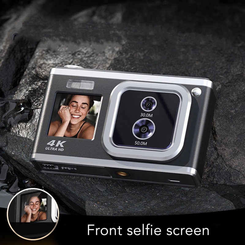 Digital Camera 4K HD Dual IPS Screen 50MP 30MP Dual