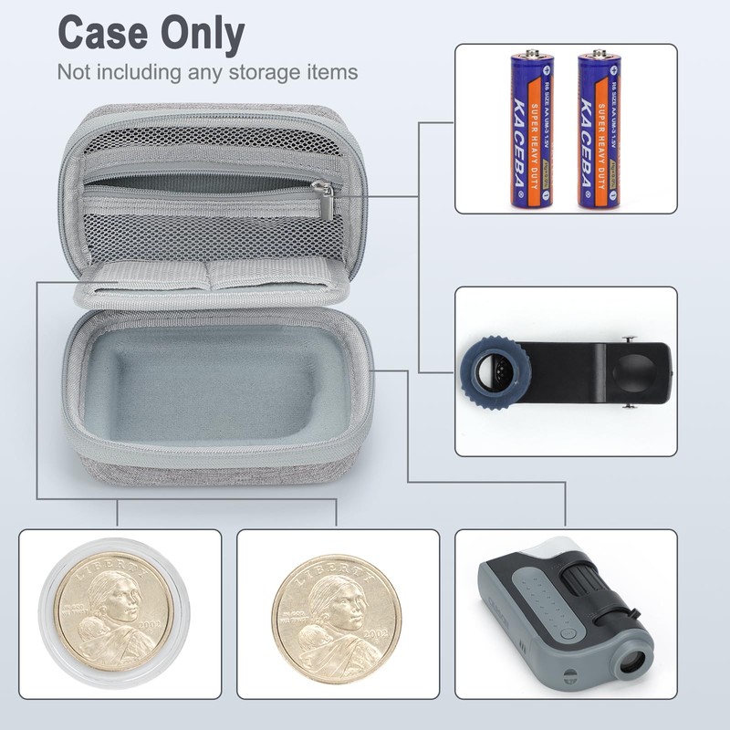 Bysameyee Hard Travel Case for Carson MicroBrite Plus 60x-120x LED