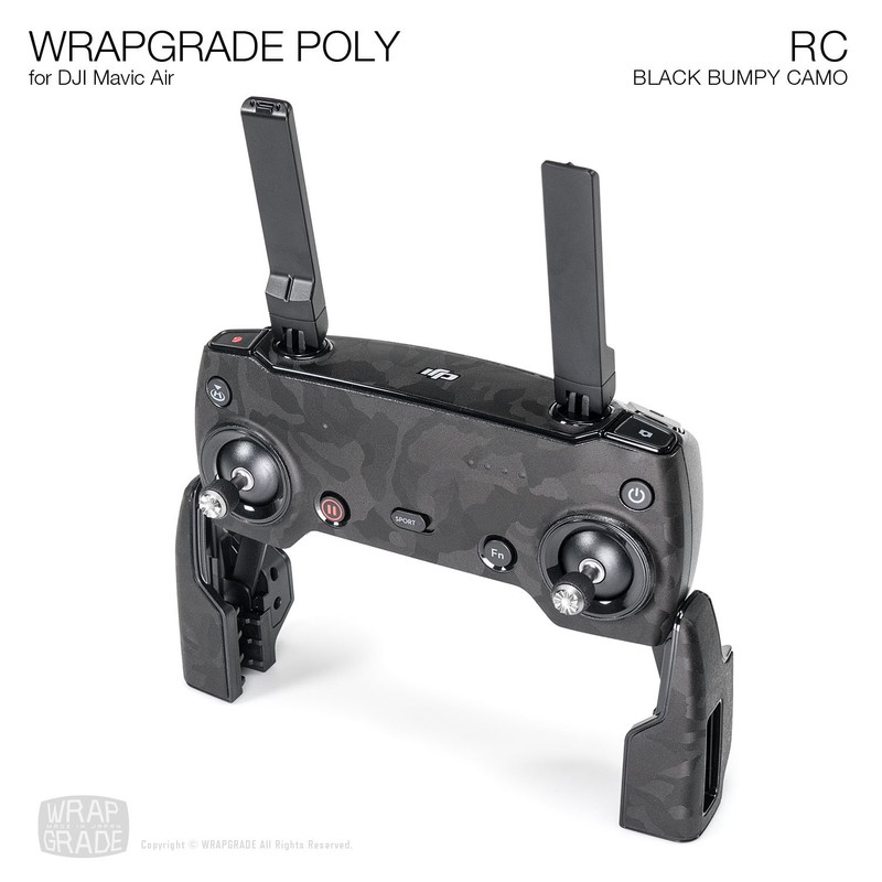 Wrapgrade Poly Skin for Mavic Air | Remote Controller (Black