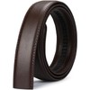 [Nelbons] Men's Leather Ratchet Belt Strap Fits 35mm 1 3/8"