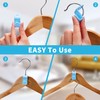 Erinnmy 200PCS Clothes Hanger Connector Hooks,Space Saving Hanger Hooks,Heavy Duty