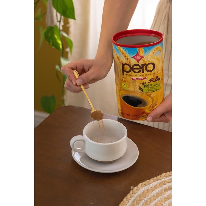 Pero Instant Natural Beverage, 7-Ounce Canisters (Pack of 6)