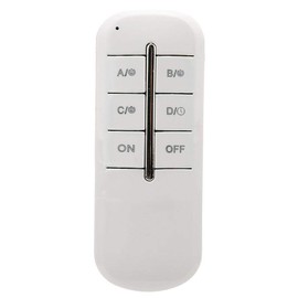 4 Channel RF Remote Control Switch MR704 Wireless Light Switch for Lamps 180-240V AC Wall Light Remote Control with Digital ON/Off (4 Way 4 * 1000W)
