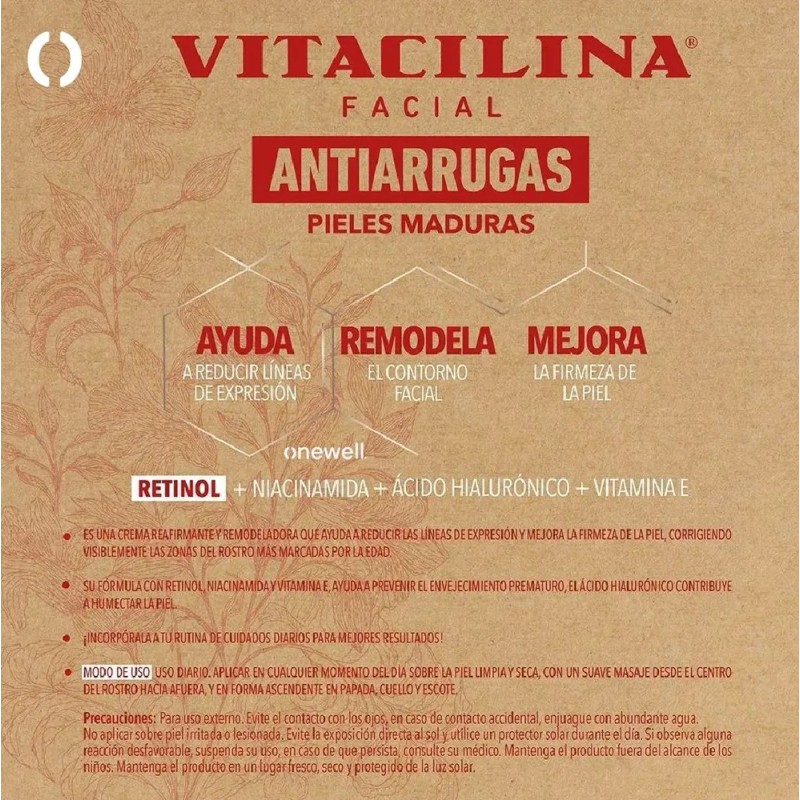 Kit Facial Anti-arrugas Y Edad Vitacilina Sérum + Crema 2pc