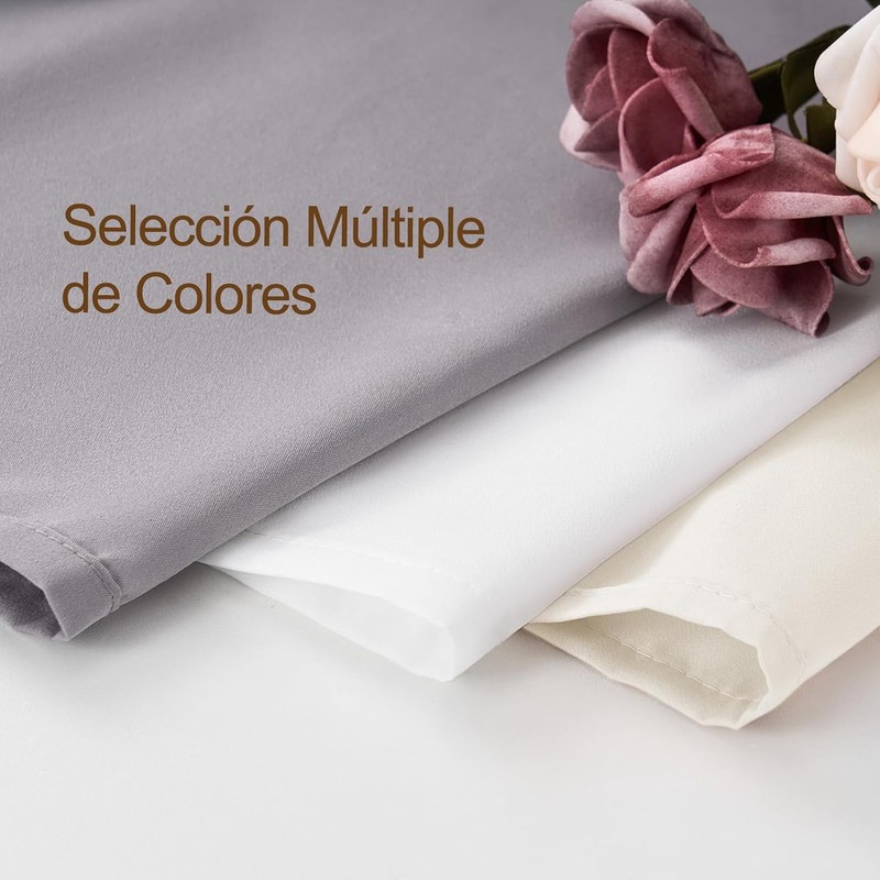 VIOPY Cortinas Translucidas Largas,Cortinas Translúcidas con Ojales,Tejido Suave de Poliéster,Cortinas