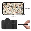 THOEWONG Animal Dog Paw Prints Bones Universal Auto Center Console