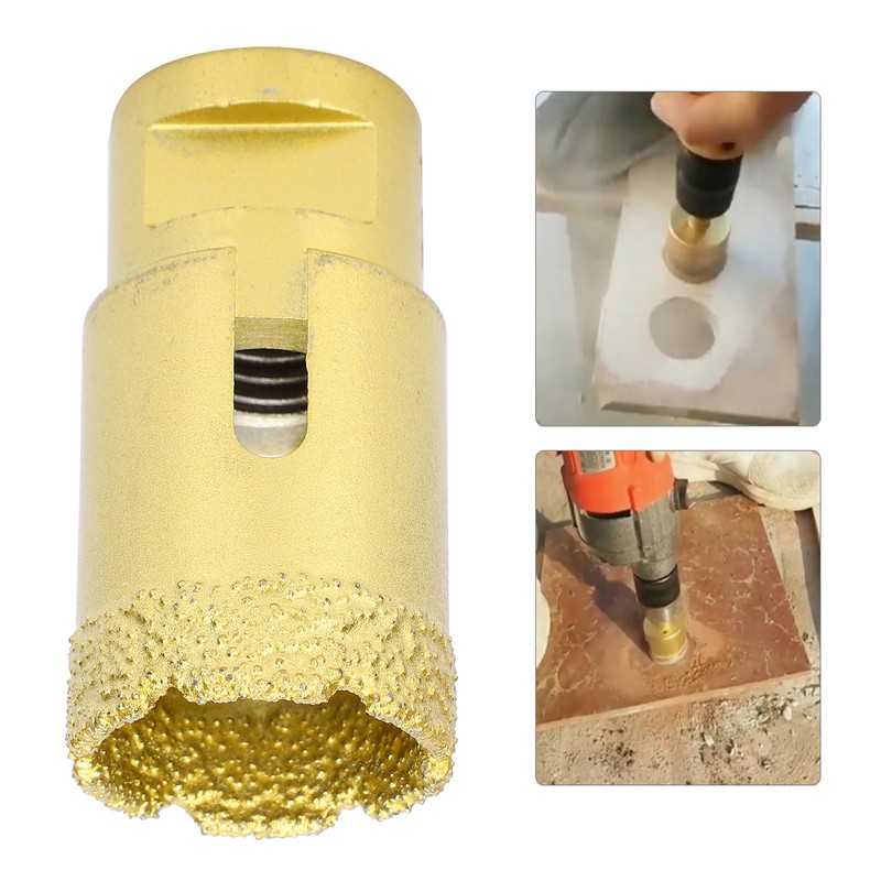 Diamond Hole Saw Brazing Drill Bit Marble Concrete Drilling Opener