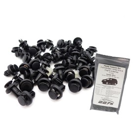 Plastic Trim Clip Kit Bumper, Wheel Arch & Undertray Clip Set (46 Pieces)