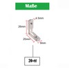 Bohaner T Slot T-Nut Inner Angle Aluminium Profile Angle Angle