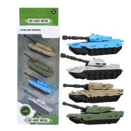 4pcs Alloy Tank Model,Tank Model, Tank Toy, Highly Simulation Decoration,Military Tank Model Toy for Kid
