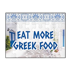 Makoroni - EAT More Greek Food Greece Greek - Jigsaw Puzzle 30 pcs, DesD33