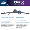 PEAK Optix Beam Wiper Blade, All-Weather Windshield Wiper Blade, Auto