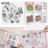 TIANTHH Sticker Notebook, Clear, Large, A5, Star Pattern Sticker Binder,