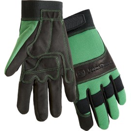 John Deere JD00010G Hi-Dexterity Gloves - Small, All Purpose Synthetic Leather, Spandex Back, Hook and Loop Wrist, Wing Thumb Style
