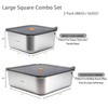 YUPER Stainless Steel Food Containers, Meal Prep Containers, Bacon Cheese
