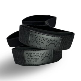 BEAR GRIP - Premium Figure 8 weight lifting straps (sold in pairs) (Yellow)