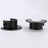 Voittozege 6 Pcs Heavy Duty Closet Rod Bracket, Black U-Shaped
