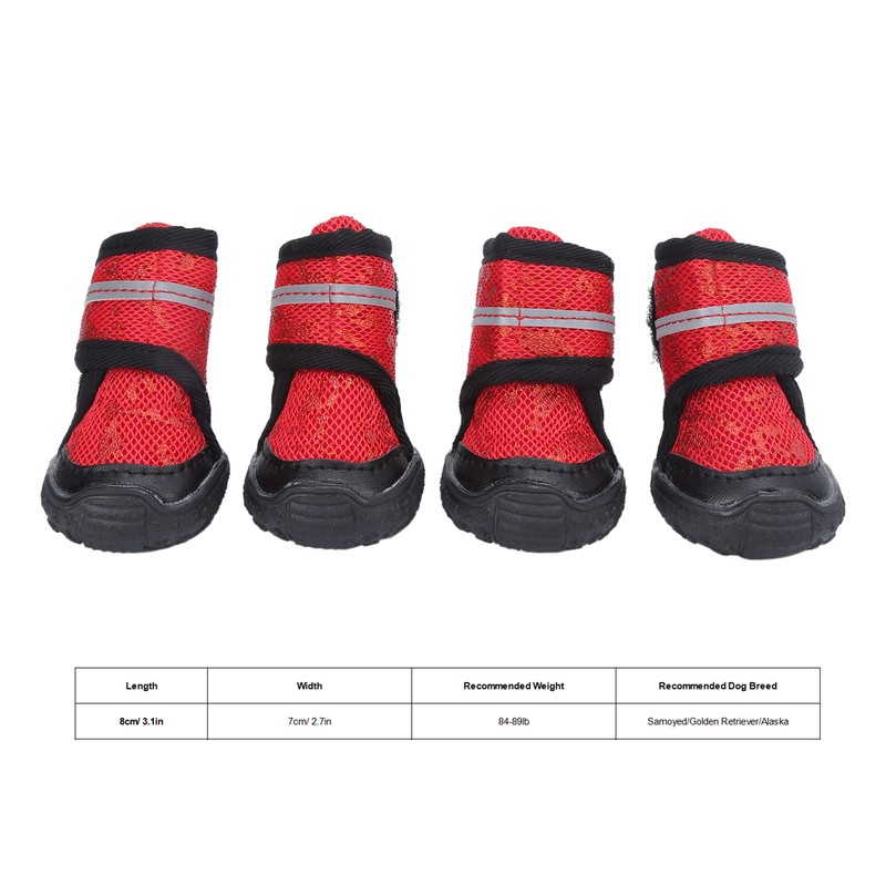 Pet Shoes Adjustable AntiSlip Outdoor Dog Boots for Small Medium