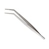 Mercer Culinary 18-8 Stainless Steel Precision Tongs, Curved Tip, 9-3/8-Inch