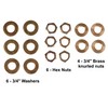 Creative Hobbies ELYPACK - 28 Piece Lamp Repair Hardware Assortment