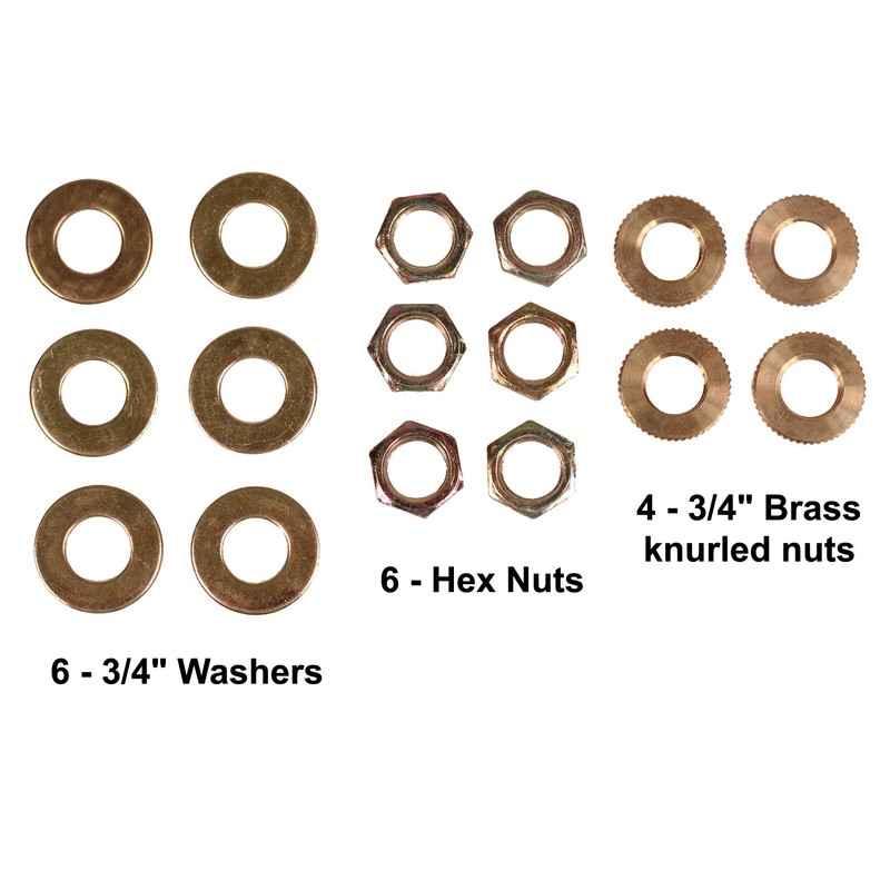 Creative Hobbies ELYPACK - 28 Piece Lamp Repair Hardware Assortment