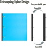 INFUN Telescoping 3 Ring Binder - 4PCS, Portable Plastic Binder