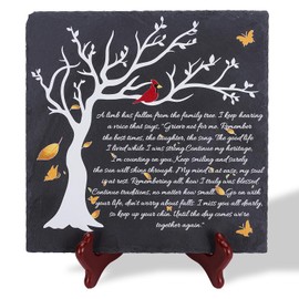 A Limb Has Fallen from The Family Tree Memorial Plaque with Wooden Stand – Sympathy Gift for Loss, Healing & Remembrance | Handcrafted Wall Decor, Table Centerpiece for Bereavement & Condolences