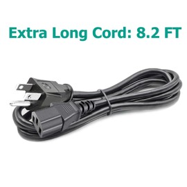 8.2ft Power Cord Replacement for Yamaha StagePas 400i 400BT Portable PA System HS5 HS8 Powered Studio Monitor 3 Prong Power Cord AC Cable