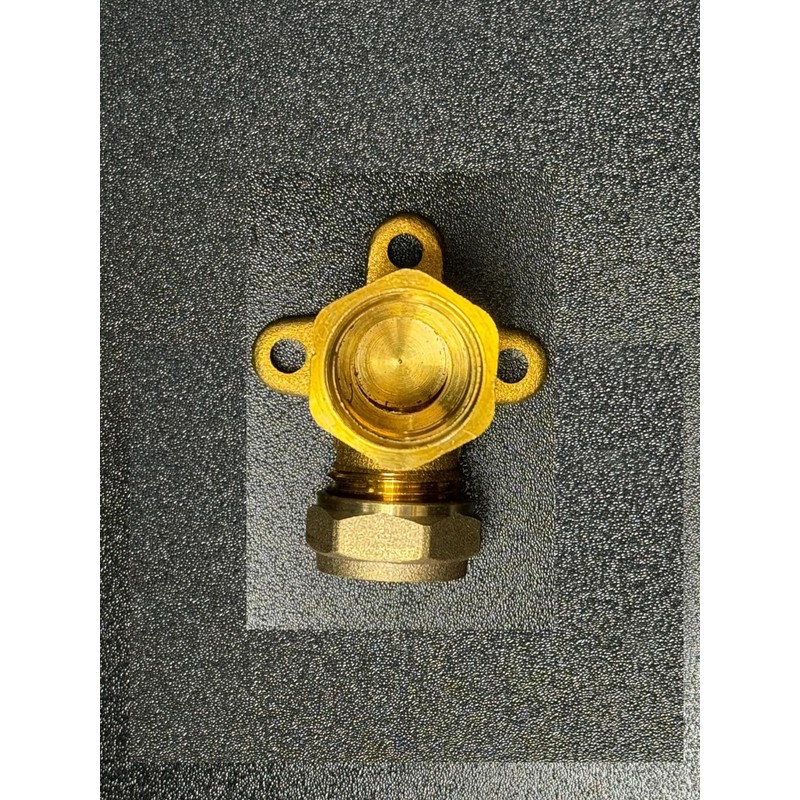 NPH Compression Wall Plate Elbow, 15 mm X 1/2" -