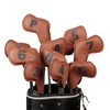 10PCS Golf Head Protective Covers Waterproof PU Material Golf Putter