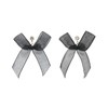 Crystal Bow Earrings for Women Black Ribbon Bowknot Stud Earrings