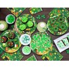 72 Pcs St.Patrick Day Party Tableware Set Include Green Shamrock